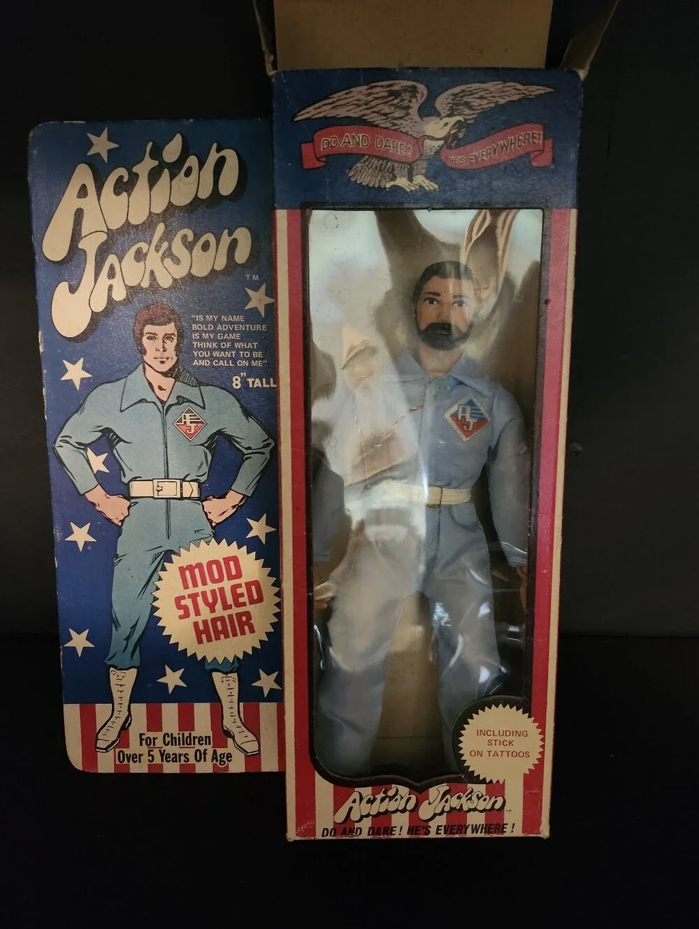 Action Jackson Retro Vinyl Figure in Light Blue Outfit